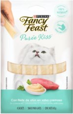 Fancy Feast Purée Kiss con atún - 4 Tubos
